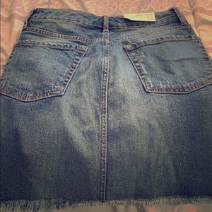 Denim mini skirt
